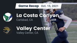 Recap: La Costa Canyon  vs. Valley Center  2021