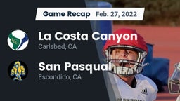 Recap: La Costa Canyon  vs. San Pasqual  2022