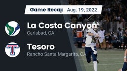 Recap: La Costa Canyon  vs. Tesoro  2022