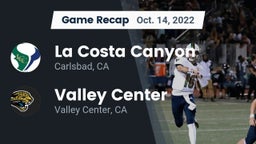 Recap: La Costa Canyon  vs. Valley Center  2022