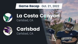 Recap: La Costa Canyon  vs. Carlsbad  2022