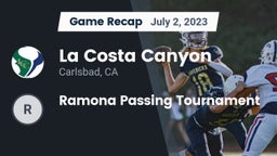 Recap: La Costa Canyon  vs. Ramona Passing Tournament 2023