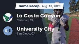Recap: La Costa Canyon  vs. University City  2023