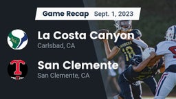 Recap: La Costa Canyon  vs. San Clemente  2023