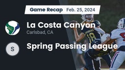 Recap: La Costa Canyon  vs. Spring Passing League 2024