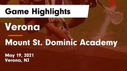 Verona  vs Mount St. Dominic Academy Game Highlights - May 19, 2021