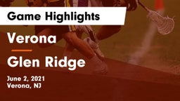 Verona  vs Glen Ridge  Game Highlights - June 2, 2021