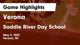 Verona  vs Saddle River Day School Game Highlights - May 9, 2022