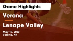 Verona  vs Lenape Valley  Game Highlights - May 19, 2022