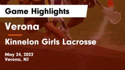 Verona  vs Kinnelon  Girls Lacrosse Game Highlights - May 24, 2022