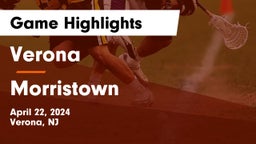 Verona  vs Morristown  Game Highlights - April 22, 2024