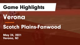 Verona  vs Scotch Plains-Fanwood  Game Highlights - May 24, 2021