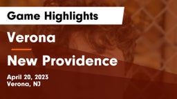 Verona  vs New Providence  Game Highlights - April 20, 2023