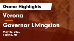 Verona  vs Governor Livingston  Game Highlights - May 22, 2023
