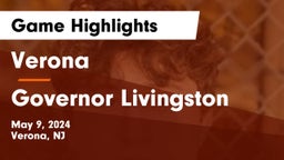 Verona  vs Governor Livingston  Game Highlights - May 9, 2024