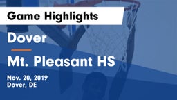Dover  vs Mt. Pleasant HS Game Highlights - Nov. 20, 2019