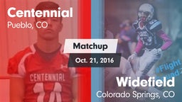 Matchup: Centennial High vs. Widefield  2016