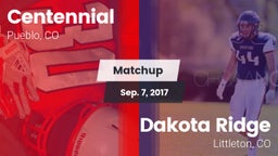 Matchup: Centennial High vs. Dakota Ridge  2017