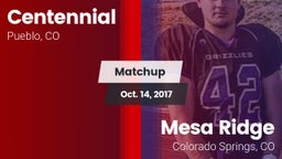 Matchup: Centennial High vs. Mesa Ridge  2017