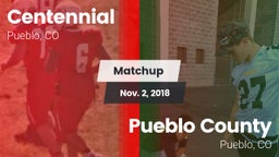 Matchup: Centennial High vs. Pueblo County  2018