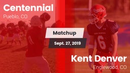 Matchup: Centennial High vs. Kent Denver  2019