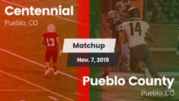 Matchup: Centennial High vs. Pueblo County  2019