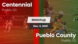 Matchup: Centennial High vs. Pueblo County  2020