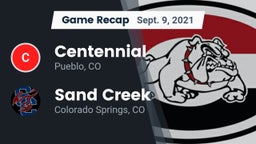 Recap: Centennial  vs. Sand Creek  2021