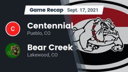 Recap: Centennial  vs. Bear Creek  2021