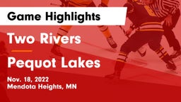 Two Rivers  vs Pequot Lakes  Game Highlights - Nov. 18, 2022
