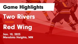 Two Rivers  vs Red Wing  Game Highlights - Jan. 10, 2023