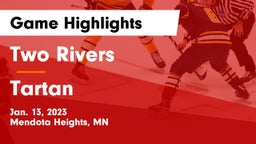 Two Rivers  vs Tartan  Game Highlights - Jan. 13, 2023