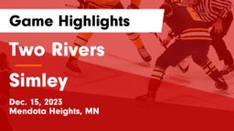 Two Rivers  vs Simley  Game Highlights - Dec. 15, 2023