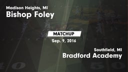 Matchup: Bishop Foley vs. Bradford Academy  2016