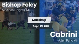 Matchup: Bishop Foley vs. Cabrini  2017