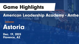 American Leadership Academy - Anthem South vs Astoria  Game Highlights - Dec. 19, 2023