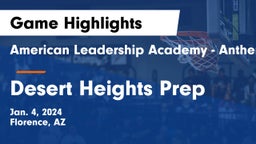 American Leadership Academy - Anthem South vs Desert Heights Prep Game Highlights - Jan. 4, 2024
