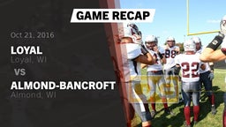 Recap: Loyal  vs. Almond-Bancroft  2016