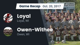 Recap: Loyal  vs. Owen-Withee  2017