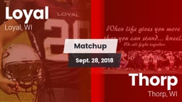 Matchup: Loyal  vs. Thorp  2018