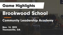 Brookwood School vs Community Leadership Academy Game Highlights - Nov. 14, 2023