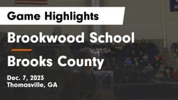 Brookwood School vs Brooks County  Game Highlights - Dec. 7, 2023