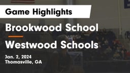 Brookwood School vs Westwood Schools Game Highlights - Jan. 2, 2024