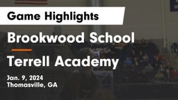 Brookwood School vs Terrell Academy  Game Highlights - Jan. 9, 2024