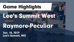 Lee's Summit West  vs Raymore-Peculiar  Game Highlights - Jan. 10, 2019