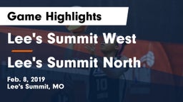 Lee's Summit West  vs Lee's Summit North  Game Highlights - Feb. 8, 2019