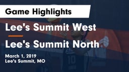 Lee's Summit West  vs Lee's Summit North  Game Highlights - March 1, 2019