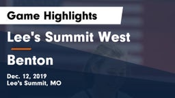 Lee's Summit West  vs Benton  Game Highlights - Dec. 12, 2019