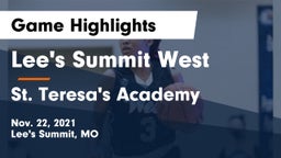 Lee's Summit West  vs St. Teresa's Academy  Game Highlights - Nov. 22, 2021