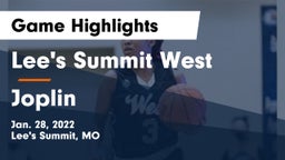 Lee's Summit West  vs Joplin  Game Highlights - Jan. 28, 2022